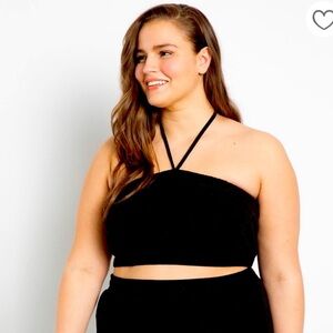 Eloquii Halter crop top